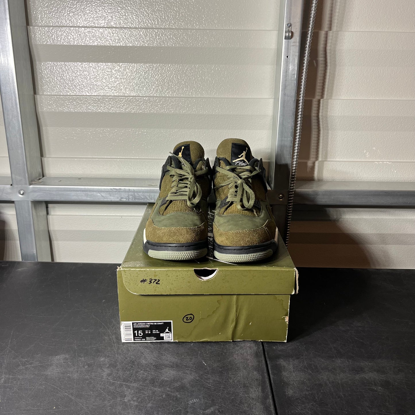 Size 15 - AJ 4 Craft Olive
