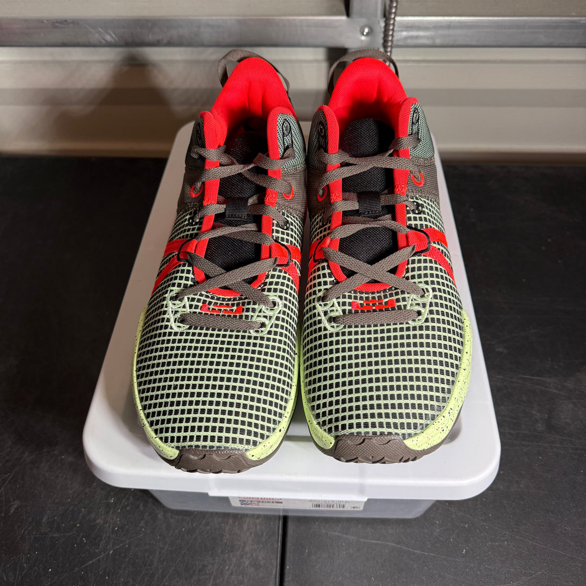 Size 12 - LeBron Witness 7 Bright Crimson Alligator