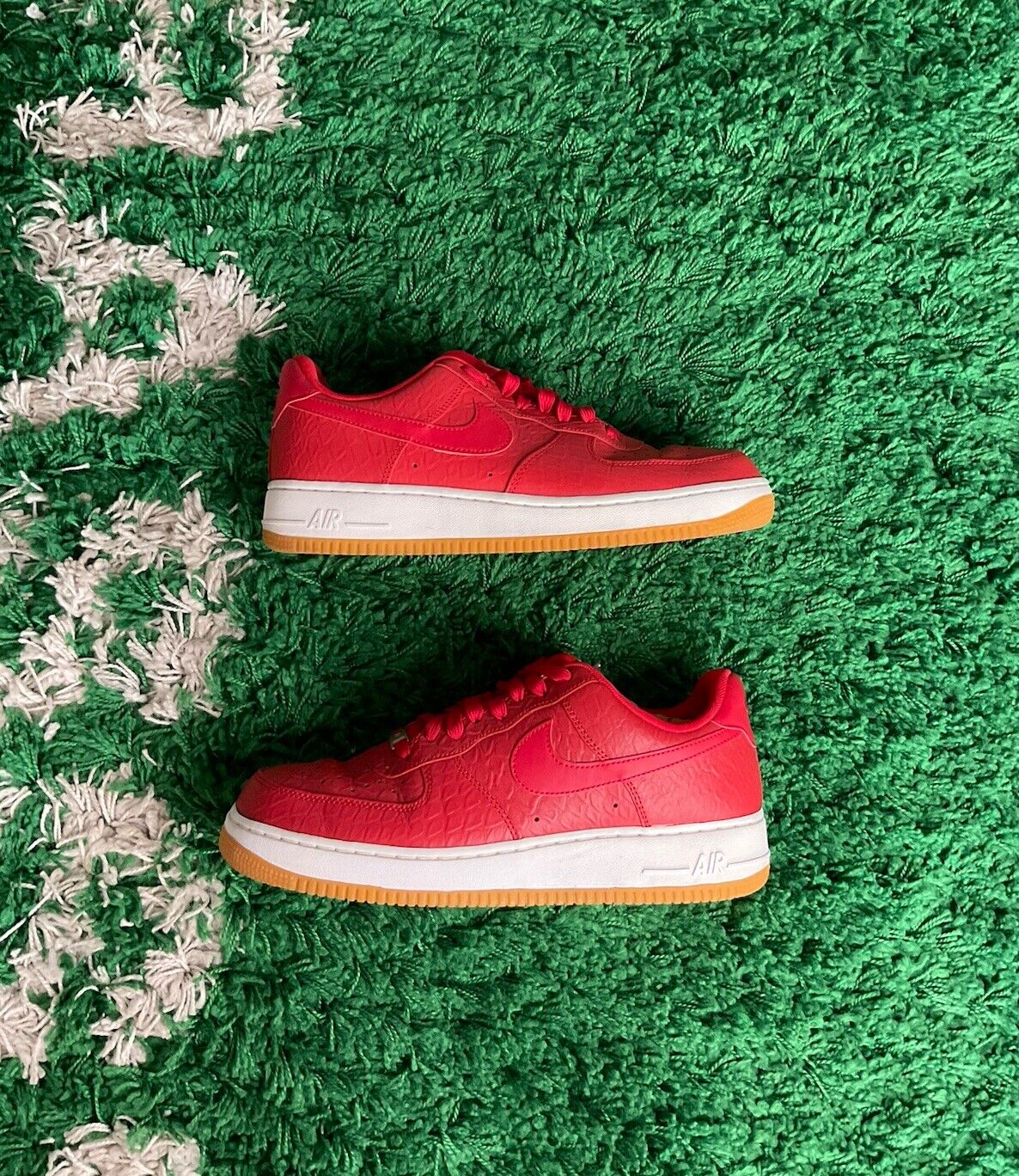 Size 10 - Nike Air Force 1 '07 LV8 Low Red Python