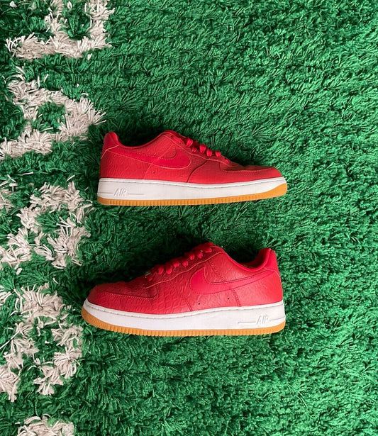 Size 10 - Nike Air Force 1 '07 LV8 Low Red Python