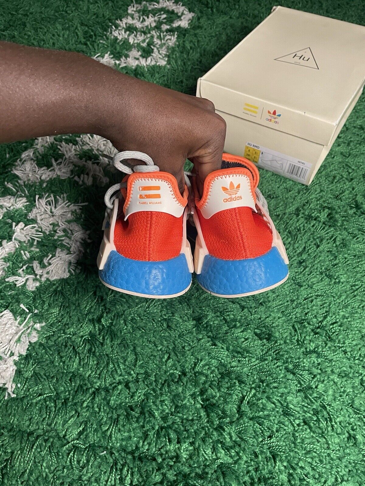 Size 6 - adidas Pharrell x NMD Human Race Extra Eye - Bold Orange