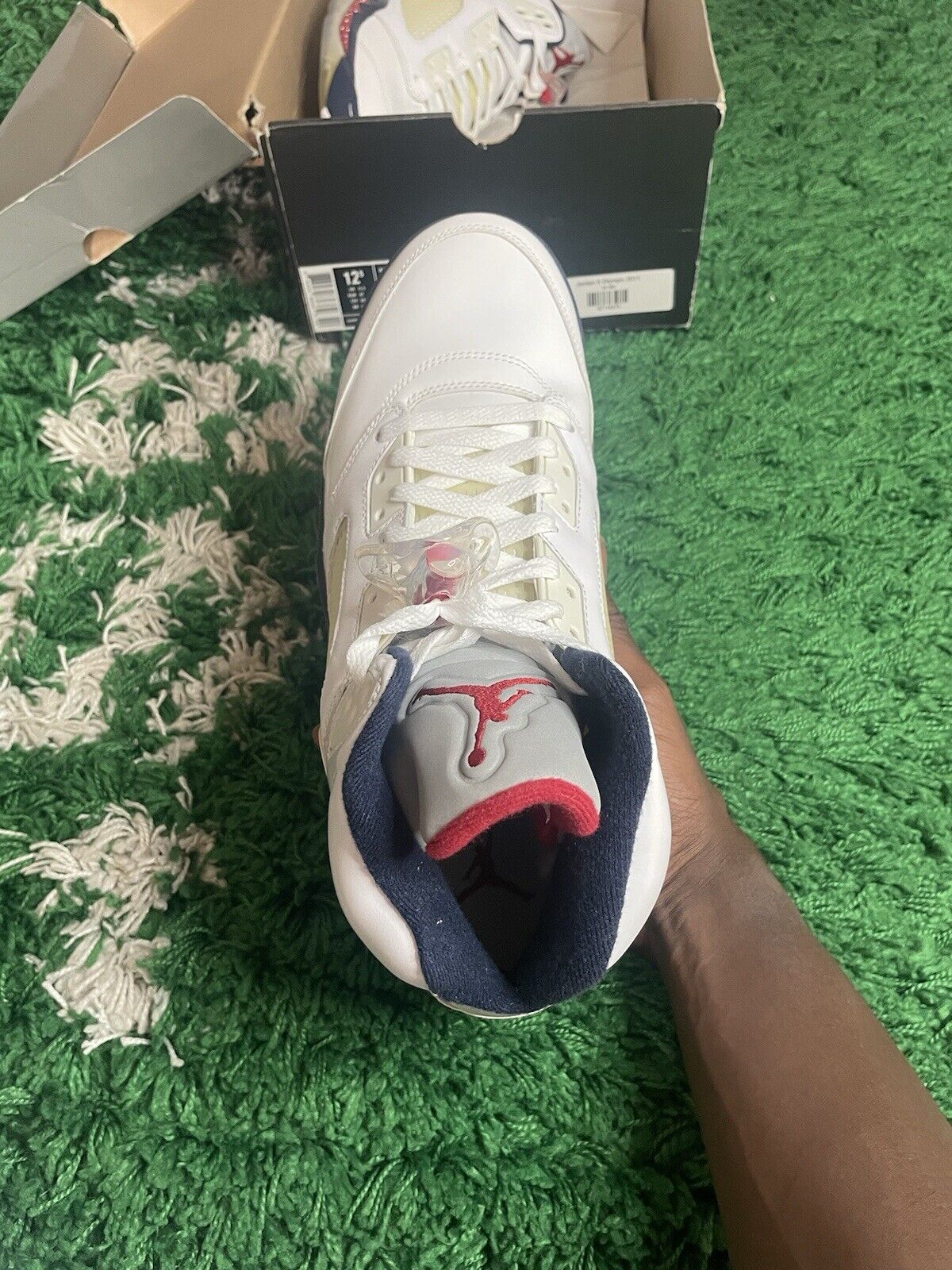 Size 12.5 - Air Jordan 5 Retro Olympic