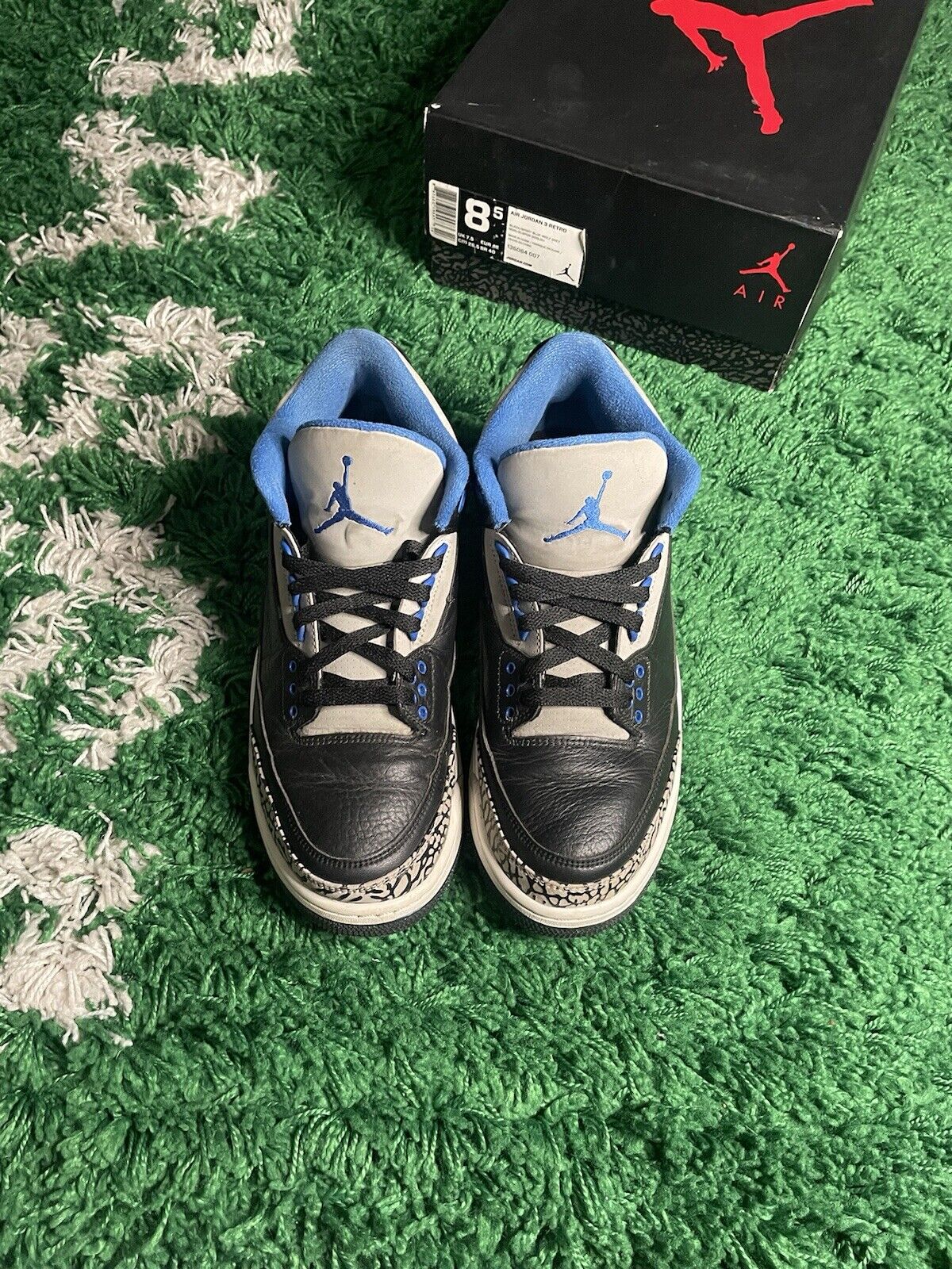 Size 8.5 - Air Jordan 3 Retro Sport Blue