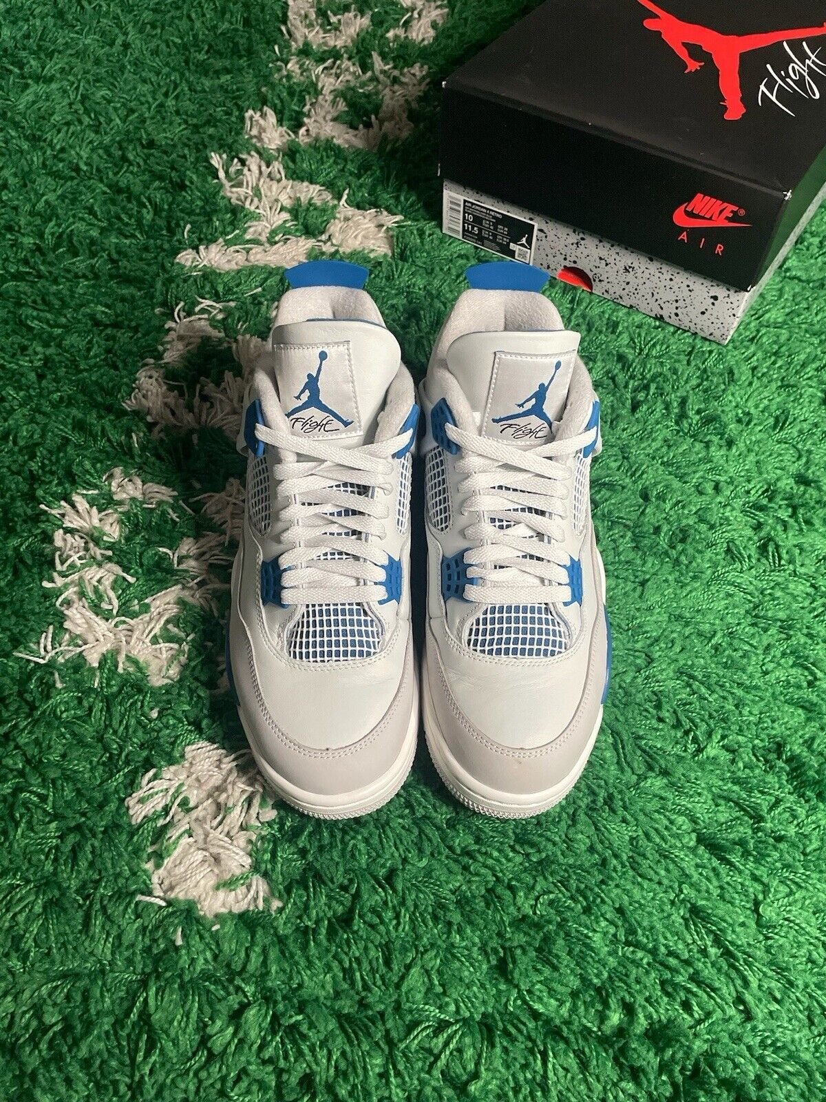 Size 10 - Air Jordan 4 Retro 2024 Military Blue