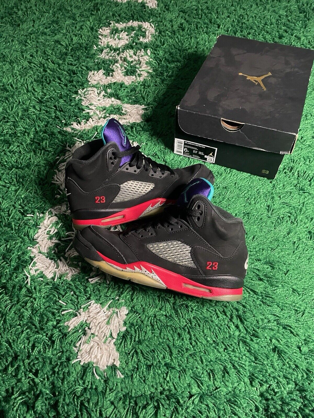 Size 6 - Jordan 5 Retro Top 3 Black 2020