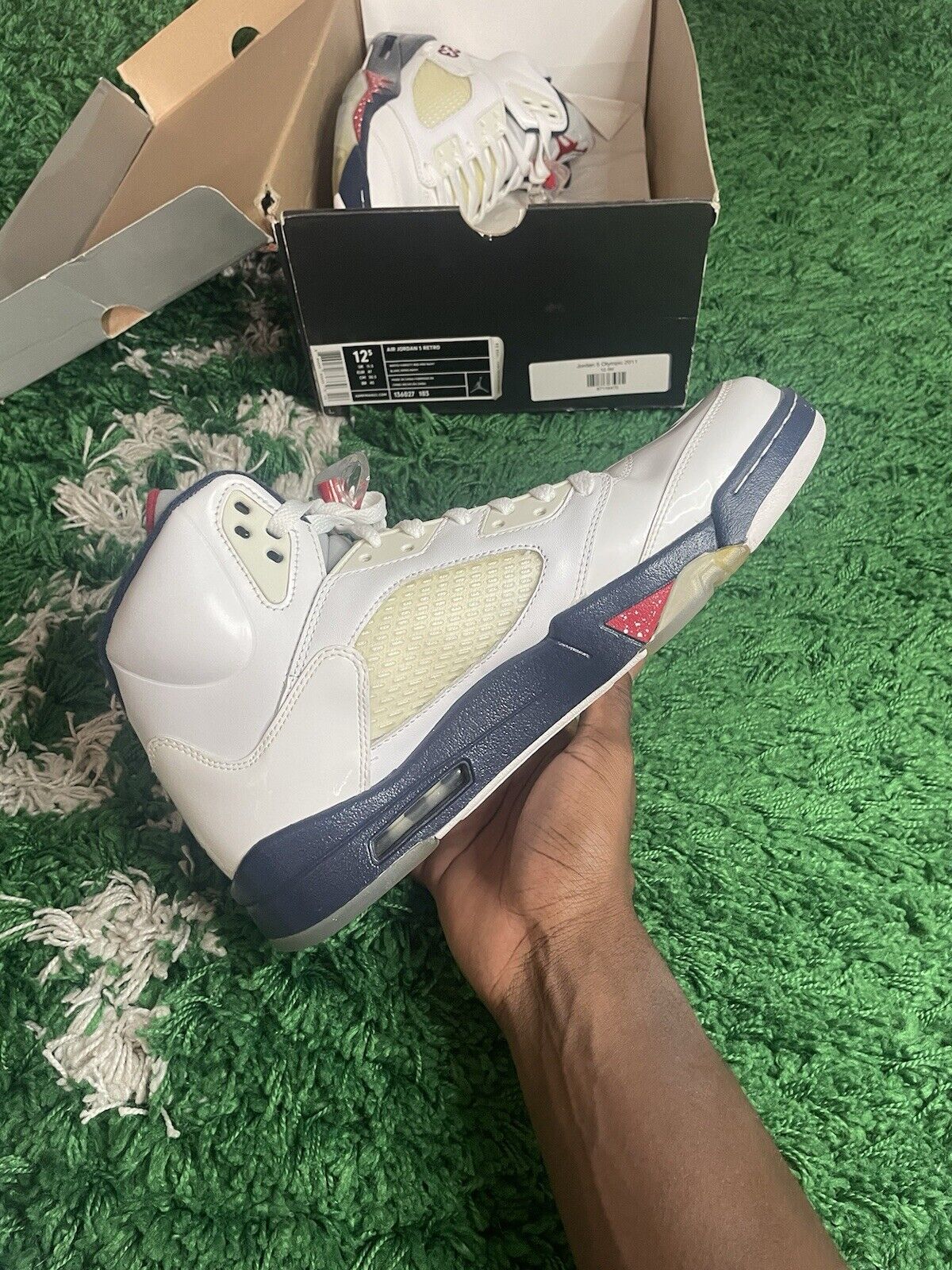 Size 12.5 - Air Jordan 5 Retro Olympic