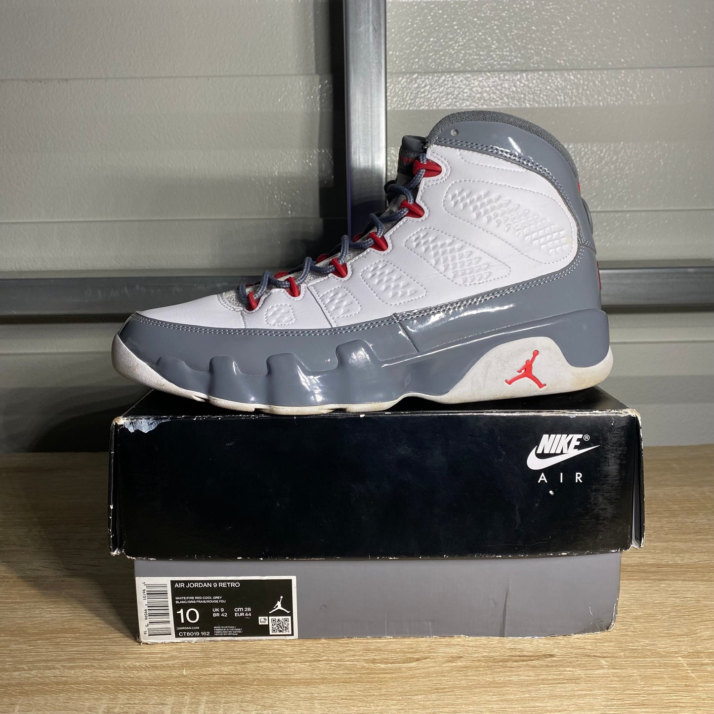 Size 10 - AJ 9 Fire Red