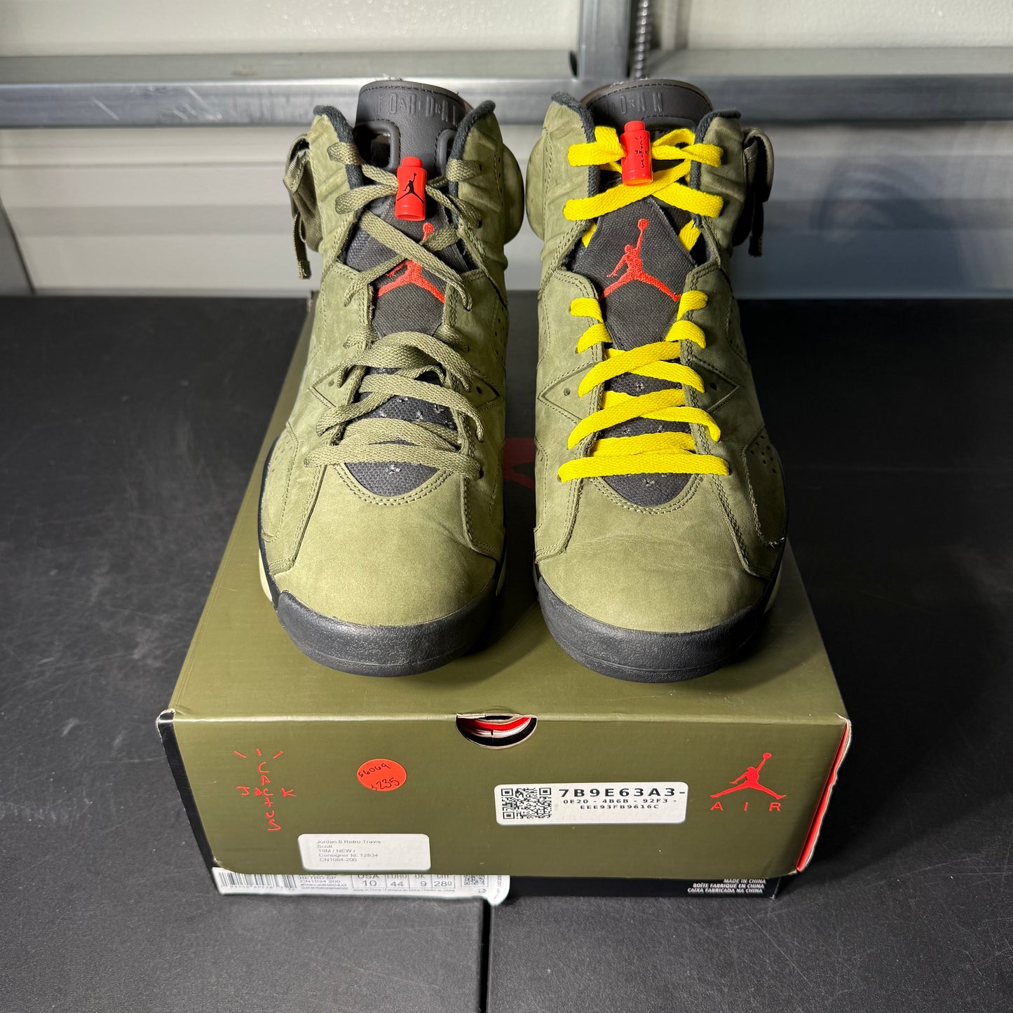 Size 10 - AJ 6 Travis Olive