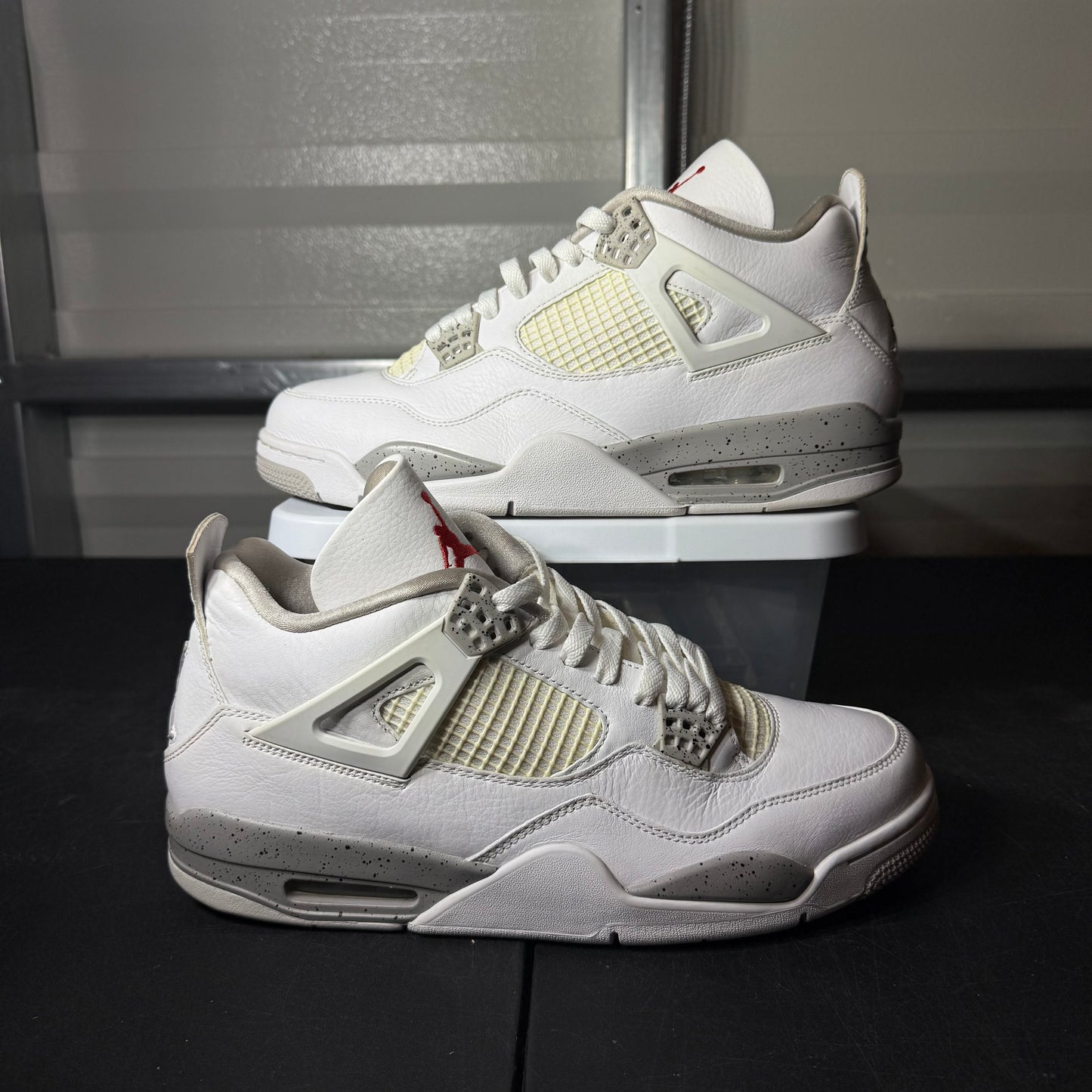 Size 11.5 - AJ 4 White Oreo