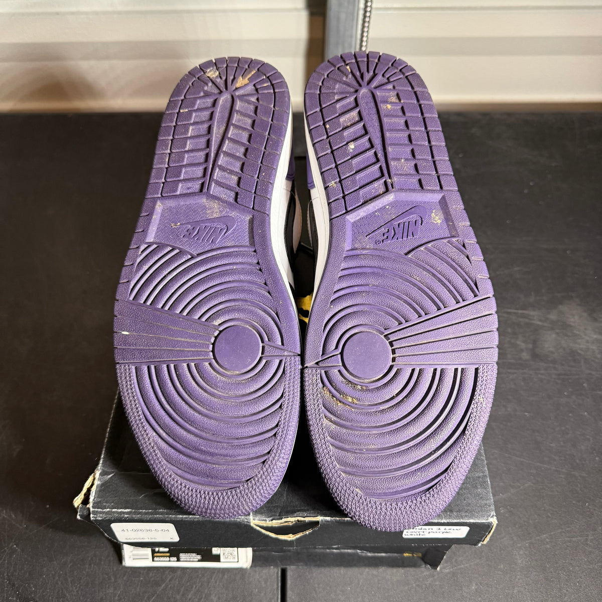 Size 12 - AJ 1 Low Court Purple
