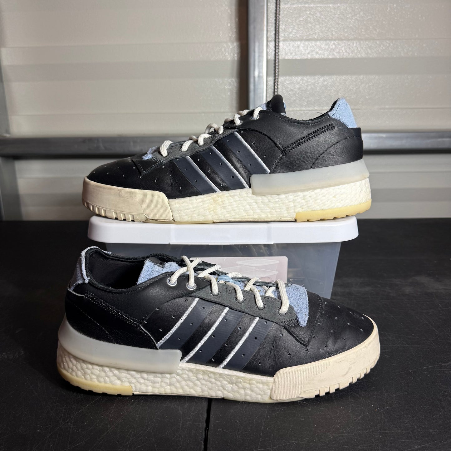 Size 10.5 - adidas Rivalry RM Low Core Black Carbon