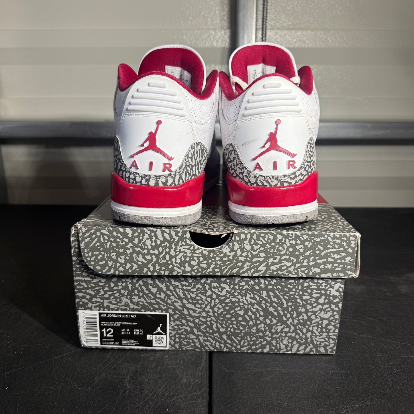 Size 12 - AJ 3 Cardinal