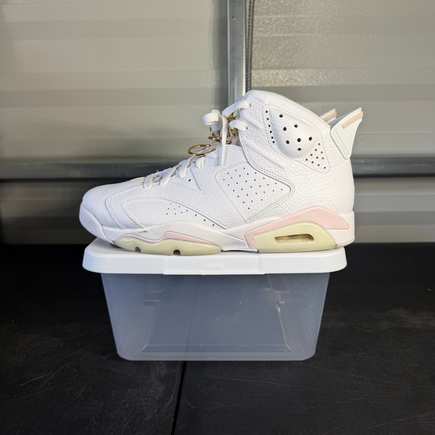 Size 10M - AJ 6 Gold Hoops