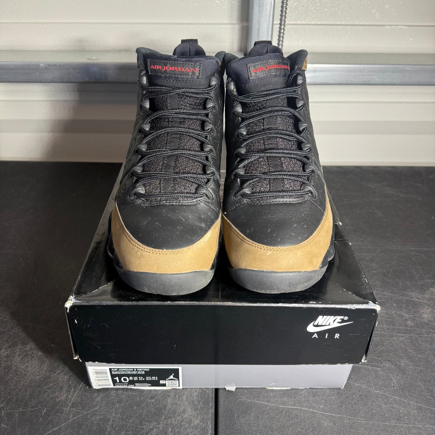 Size 10.5 - AJ 9 Olive