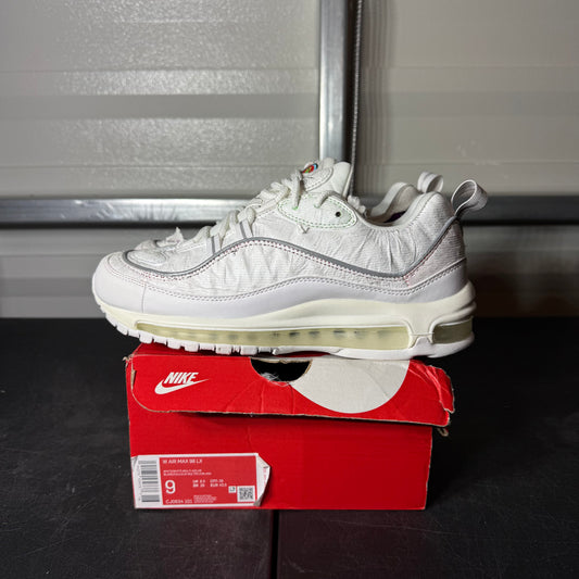Size 9W - Air Max 98 Cut Away White