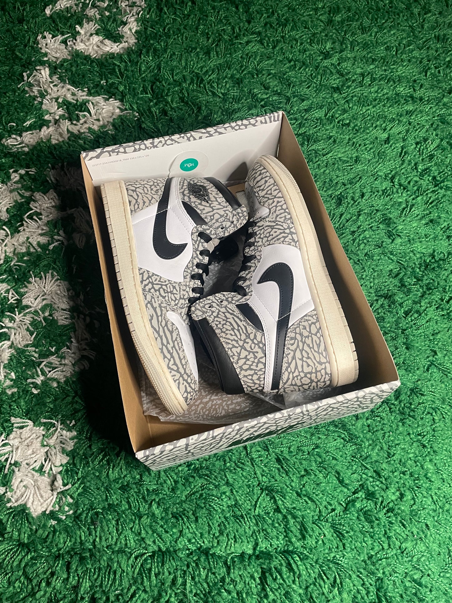 Size 8.5 - Air Jordan 1 Retro OG High White Cement