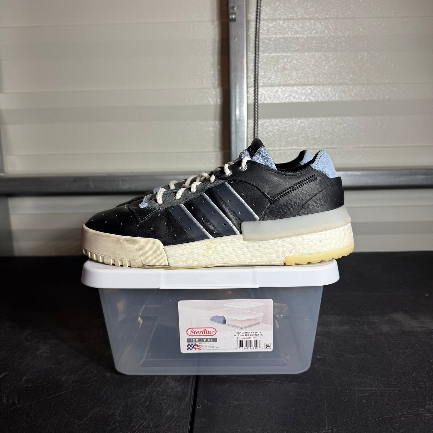 Size 10.5 - adidas Rivalry RM Low Core Black Carbon