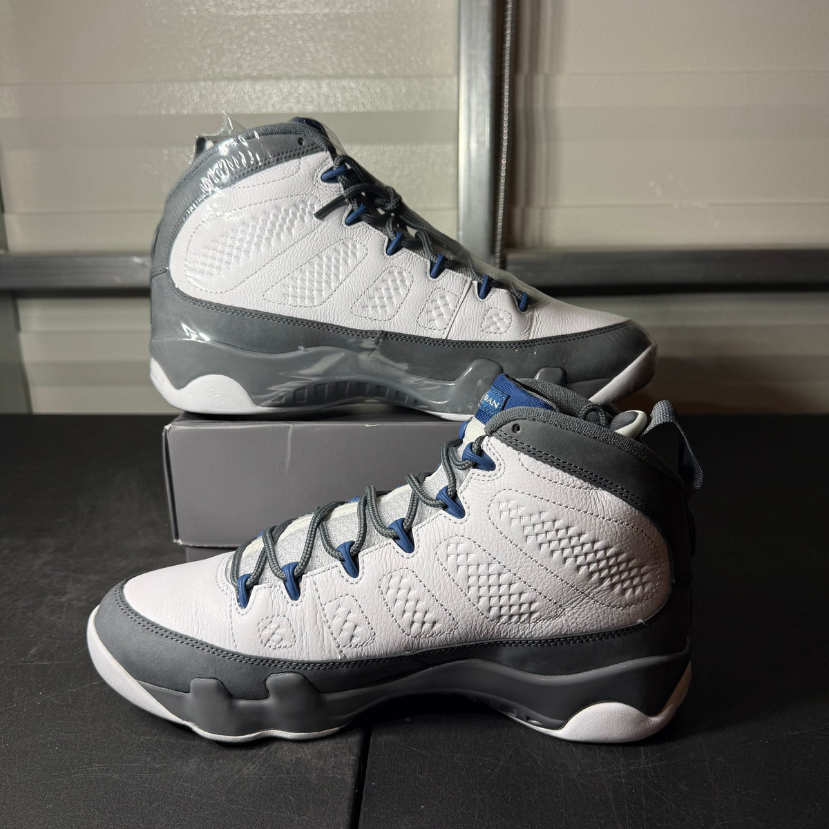 Size 10 - AJ 9 Flint Grey French Blue