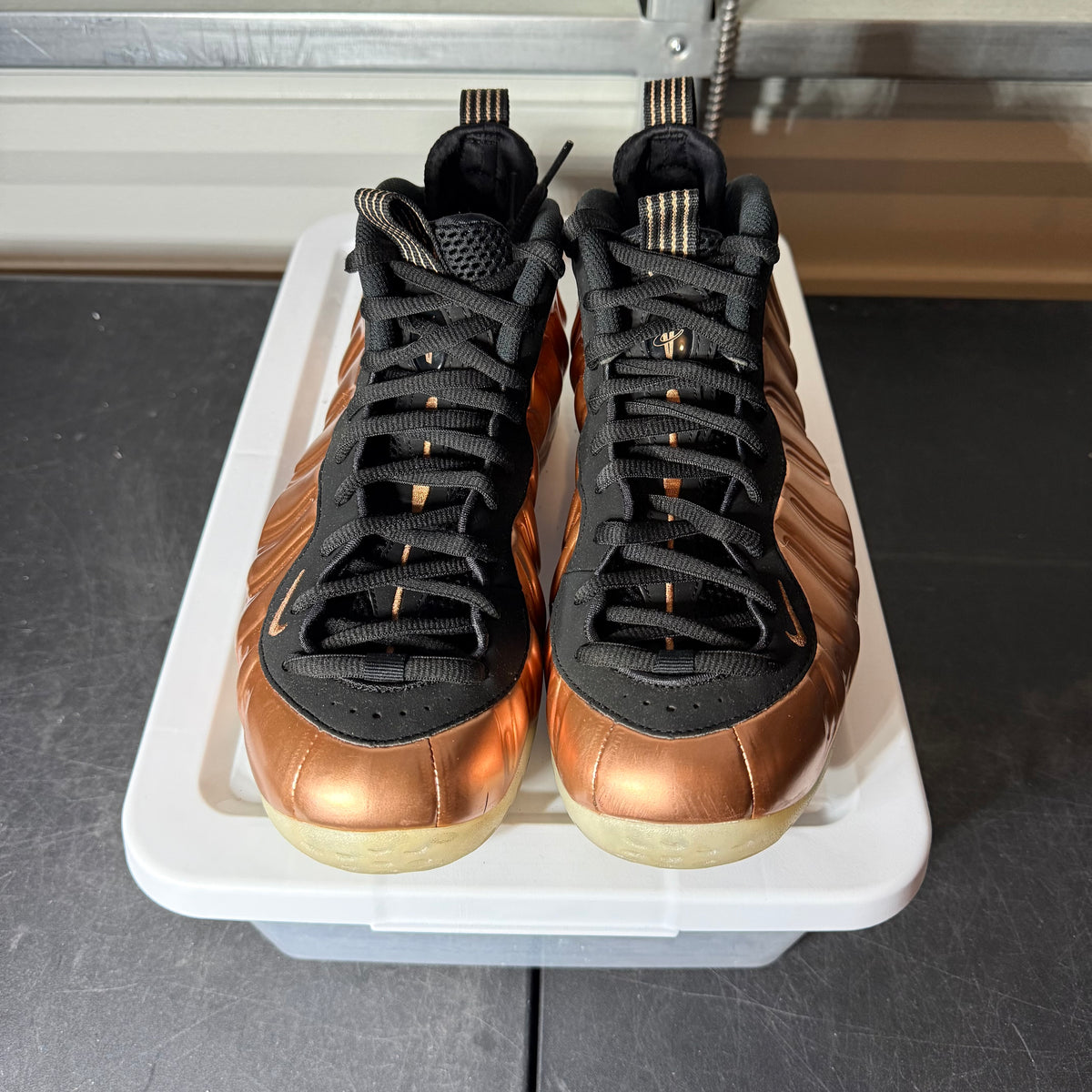Size 9.5 - Nike Foamposite One Copper