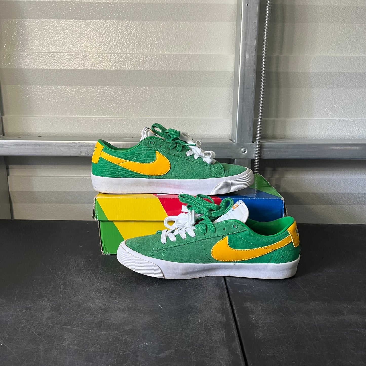 Size 10.5 - Nike Blazer Low Lucky Green University Gold
