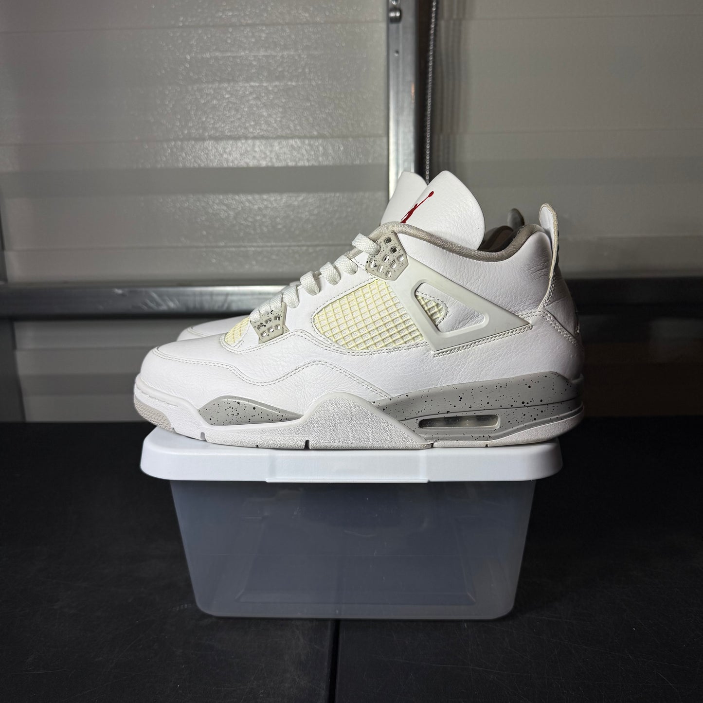 Size 11.5 - AJ 4 White Oreo