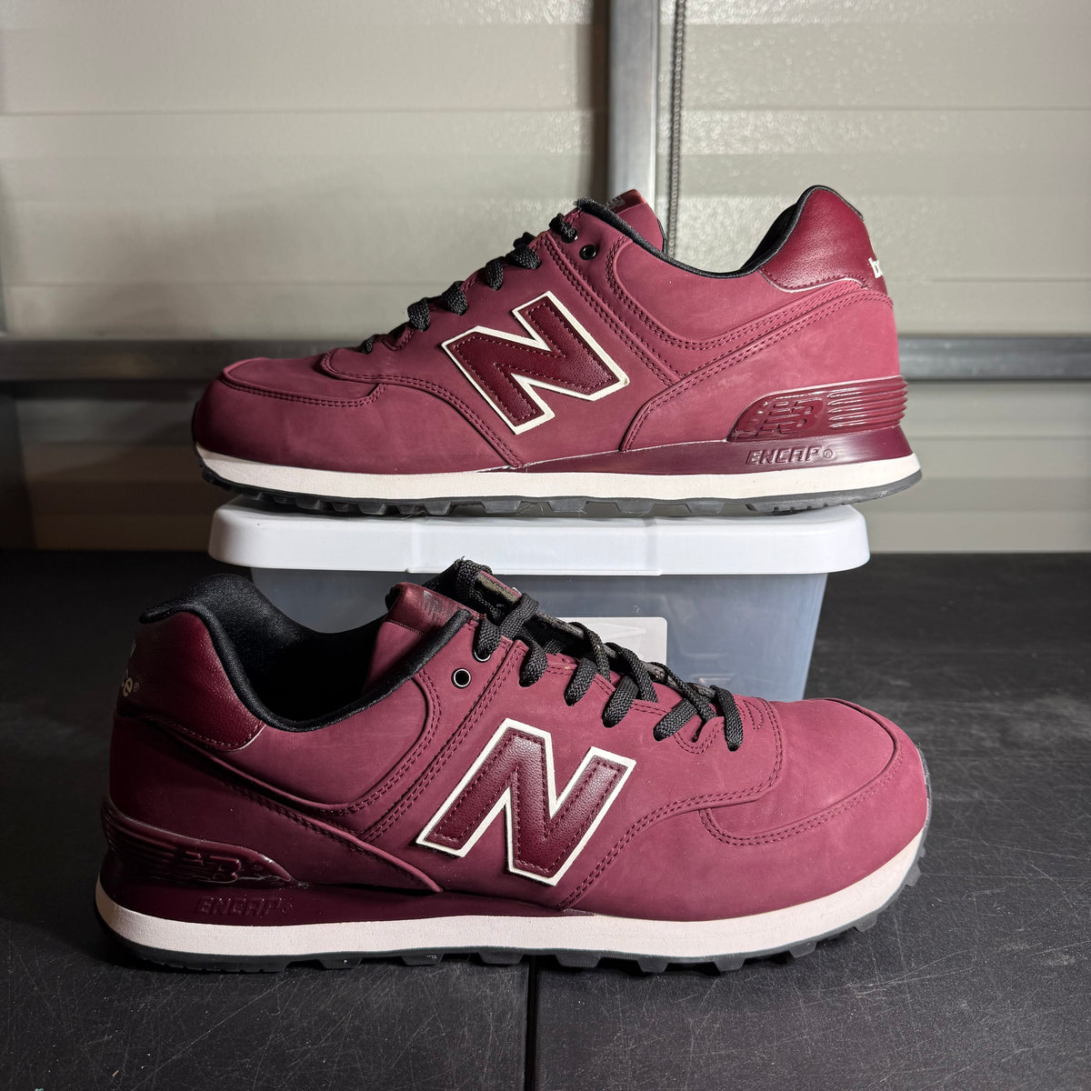 Size 12 - NB 574 Burgundy