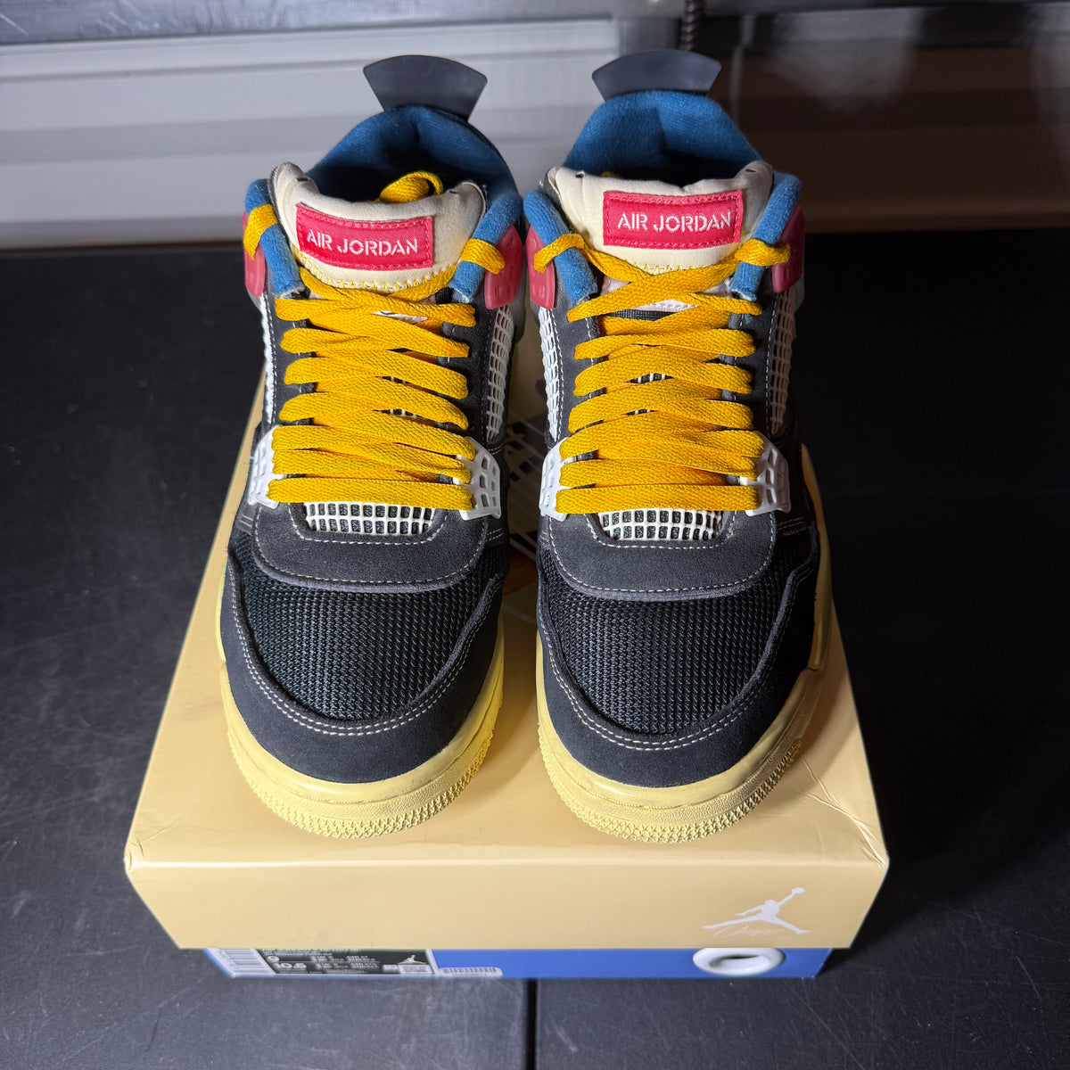 Size 9 - AJ 4 Union Off Noir