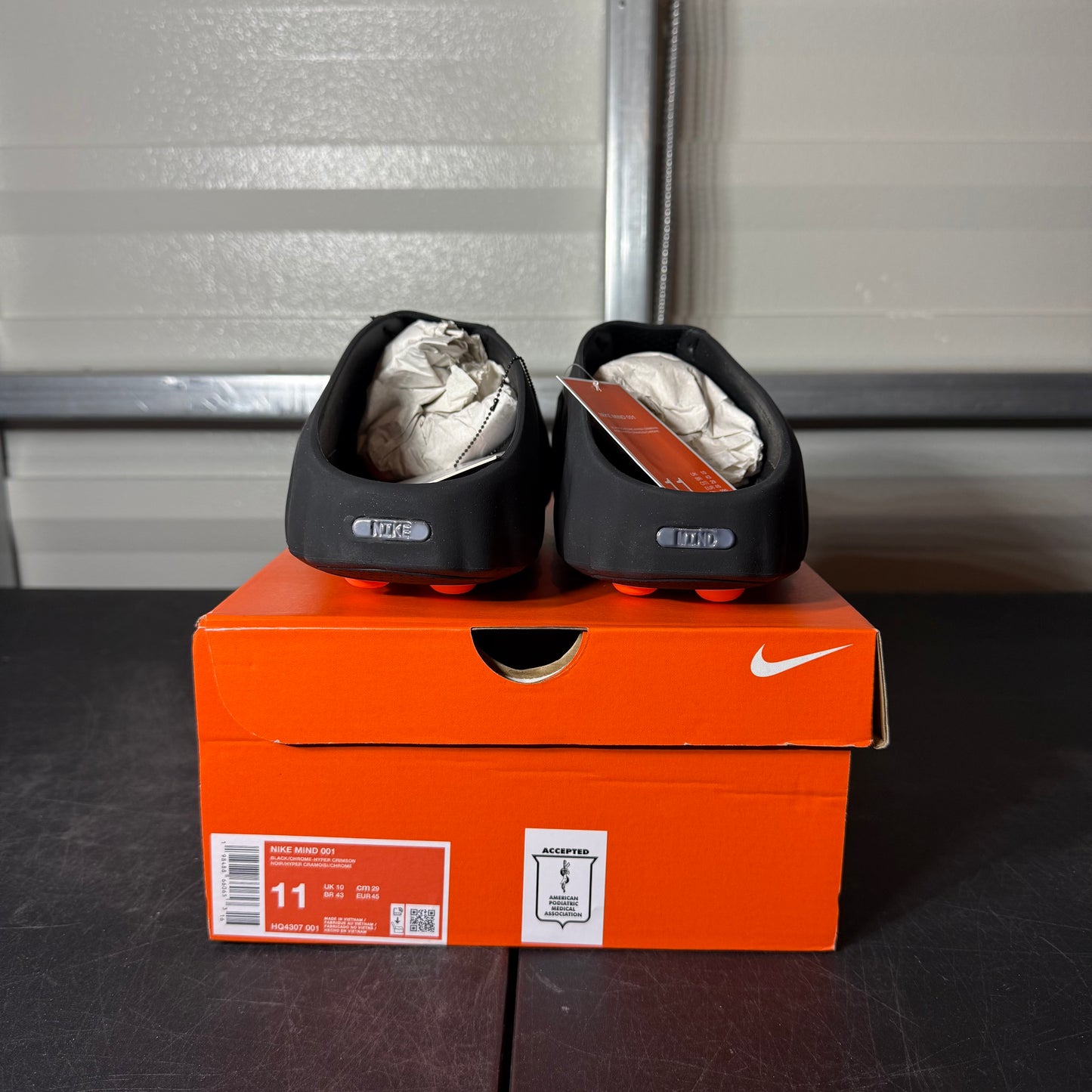 Size 11 - Nike Mind Slide Black Chrome