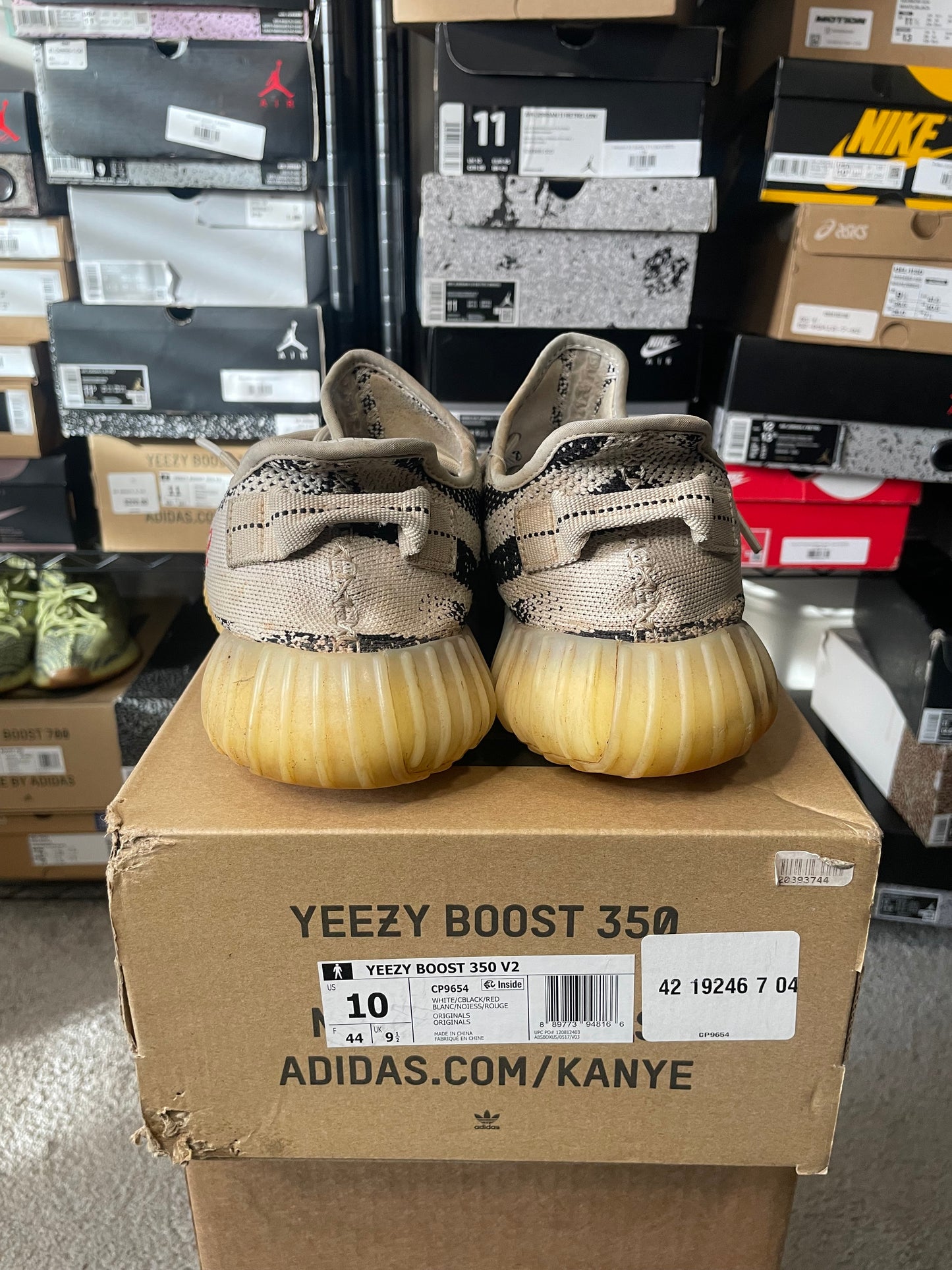 Size 10 - YZY 350 V2 Low Zebra