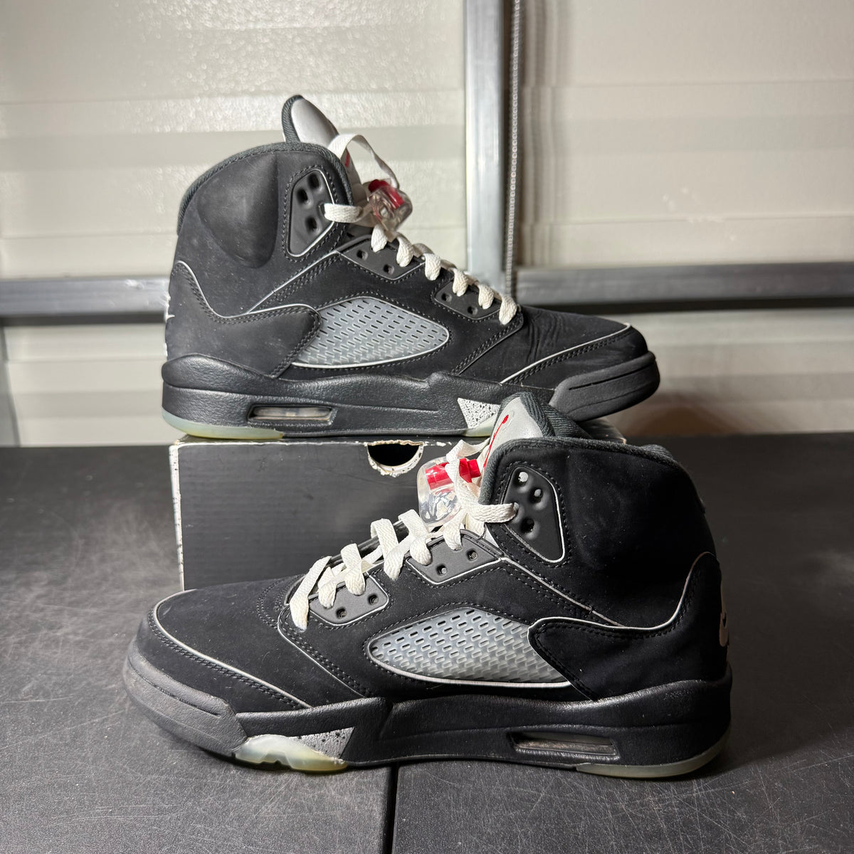 Size 8 - AJ 5 Black Metallic Reimagined