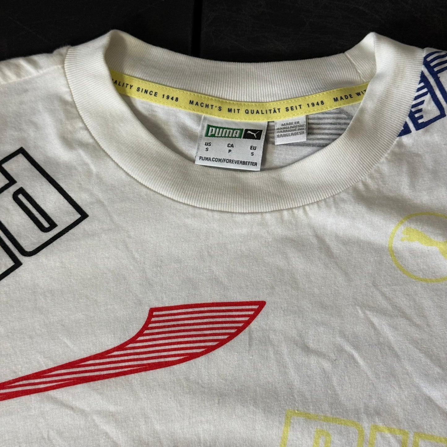 Size Small - Puma Logo White T-Shirt