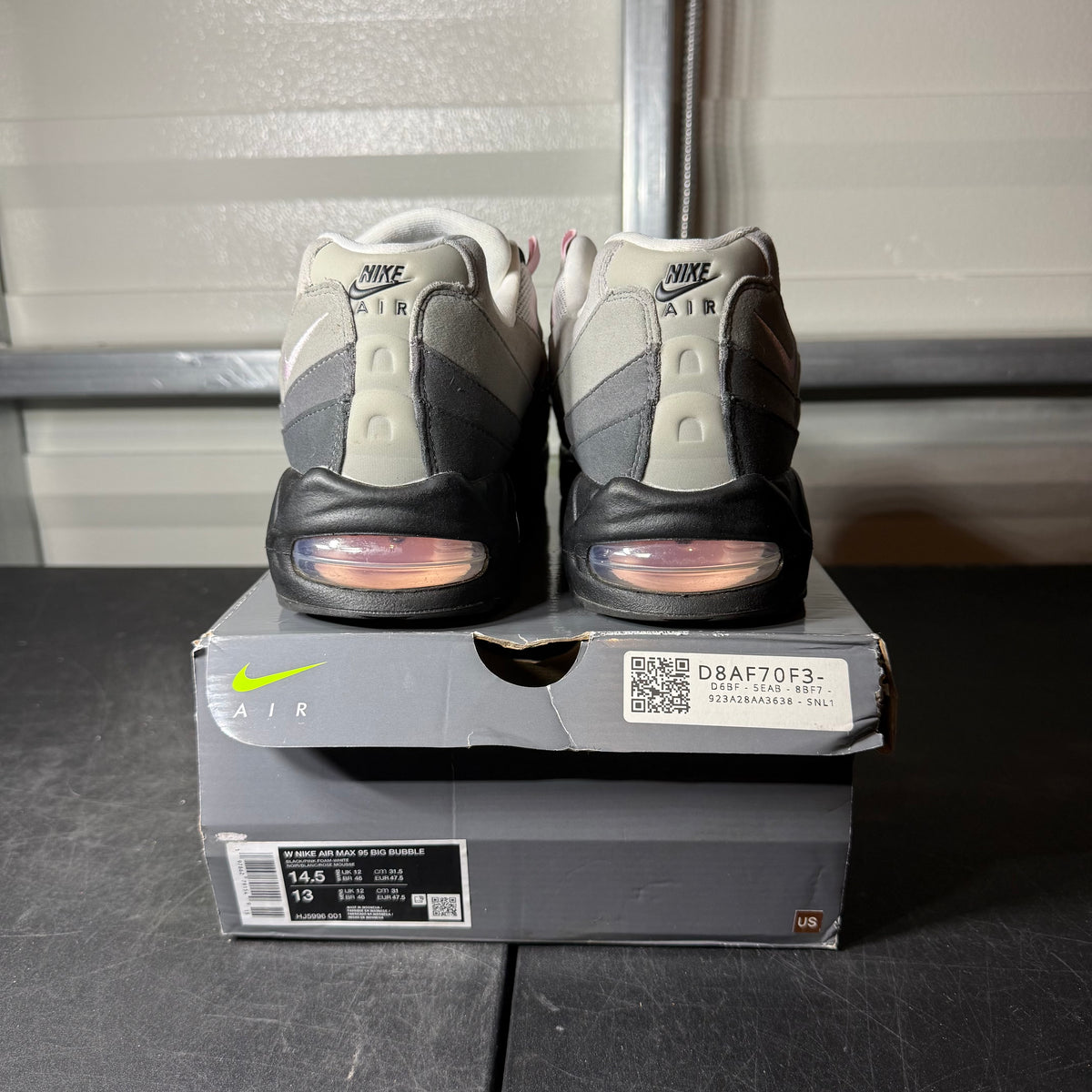Size 14.5W - Air Max 95 Big Bubble Pink Foam