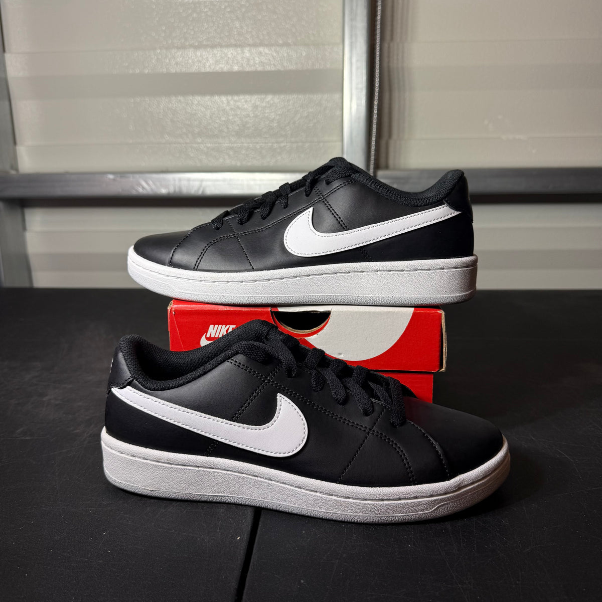 Size 8W - Nike Court Royale 2 Low Black/White