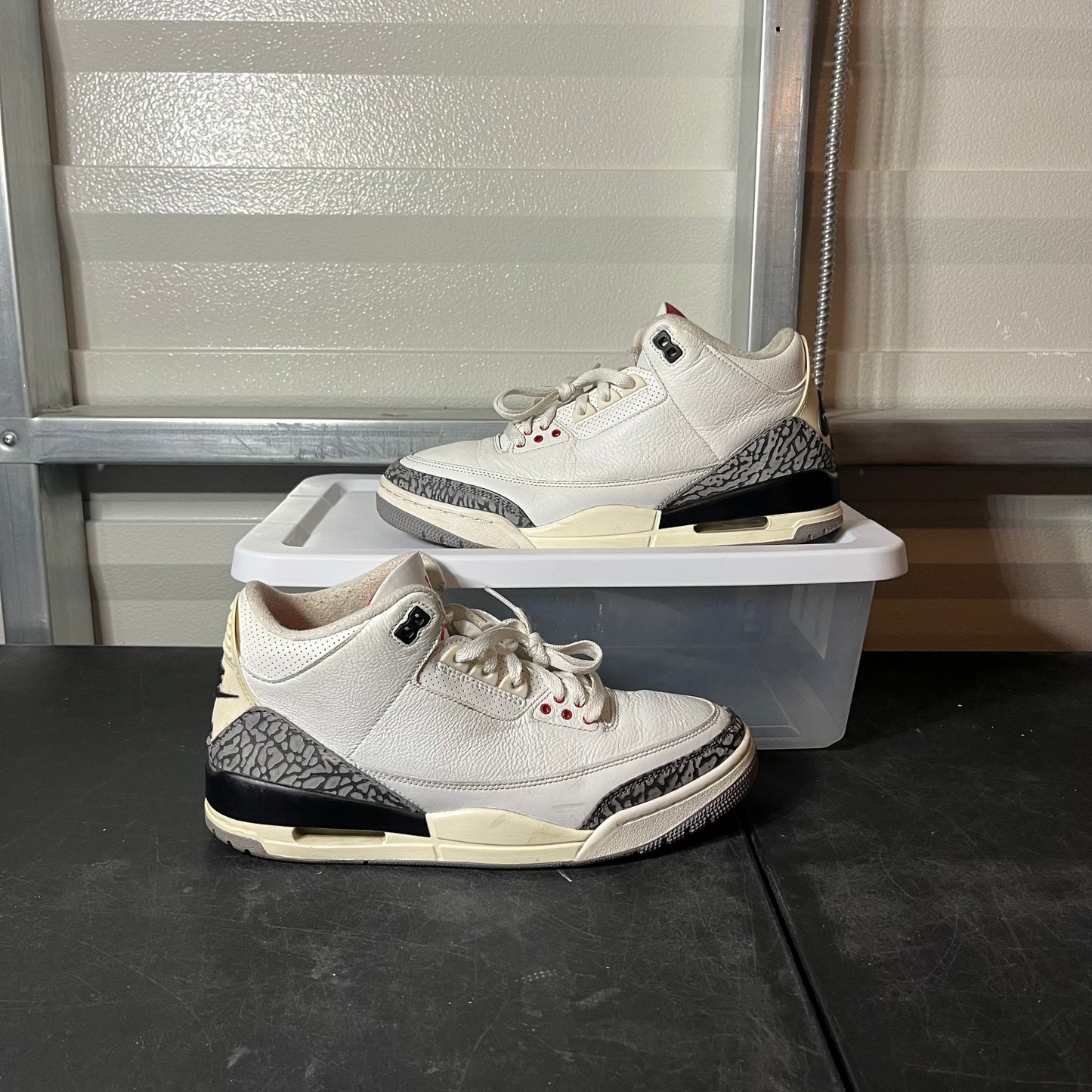 Size 10 - AJ 3 Retro White Cement Reimagined