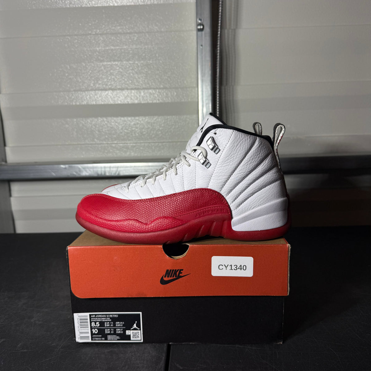 Size 8.5 - AJ 12 Cherry