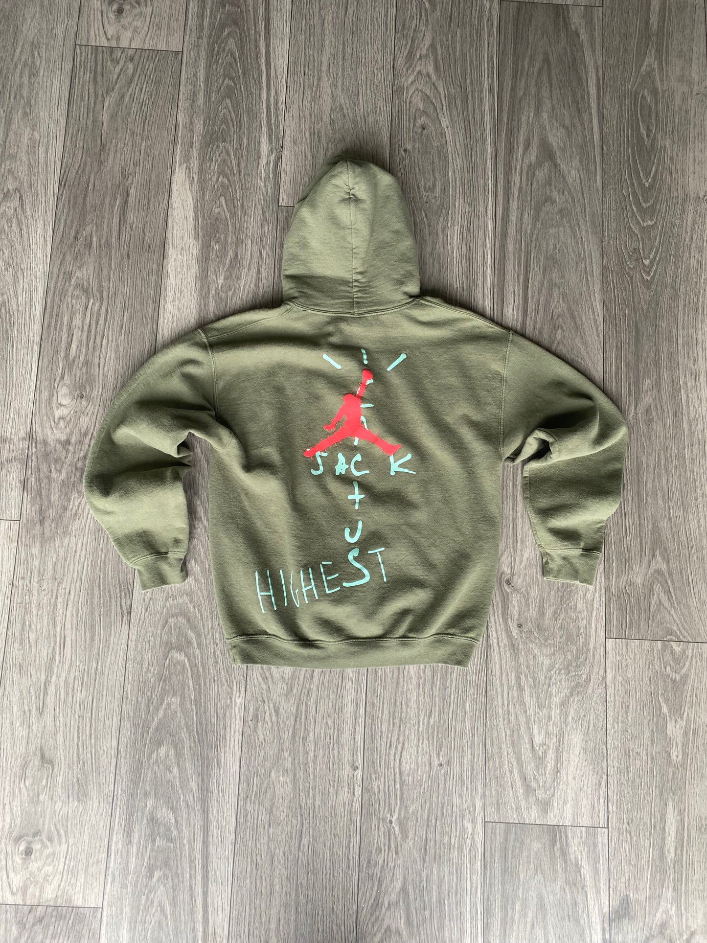 Travis Scott Olive Hoodie Size Medium