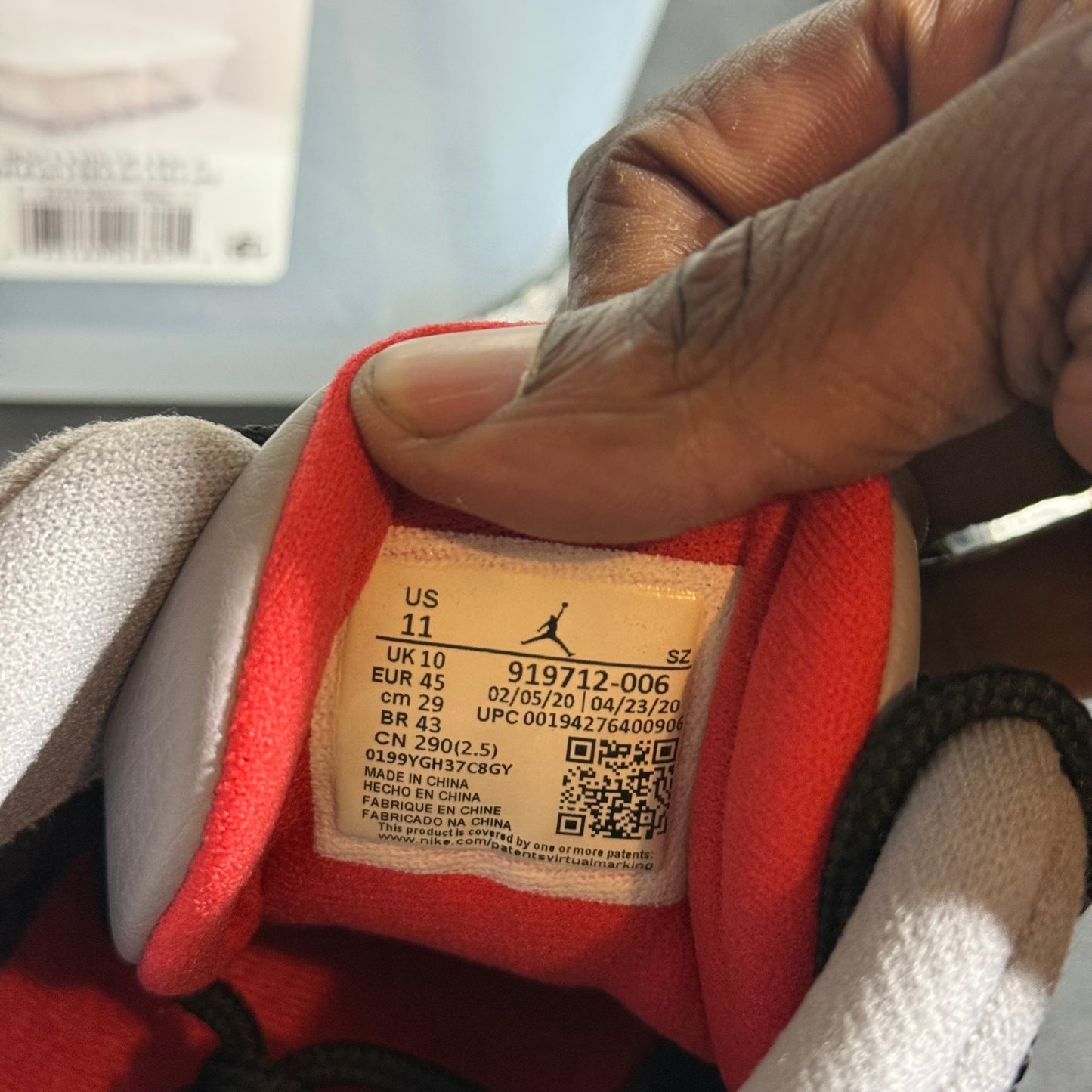 Size 11 - AJ 11 Retro IE Low Black Cement