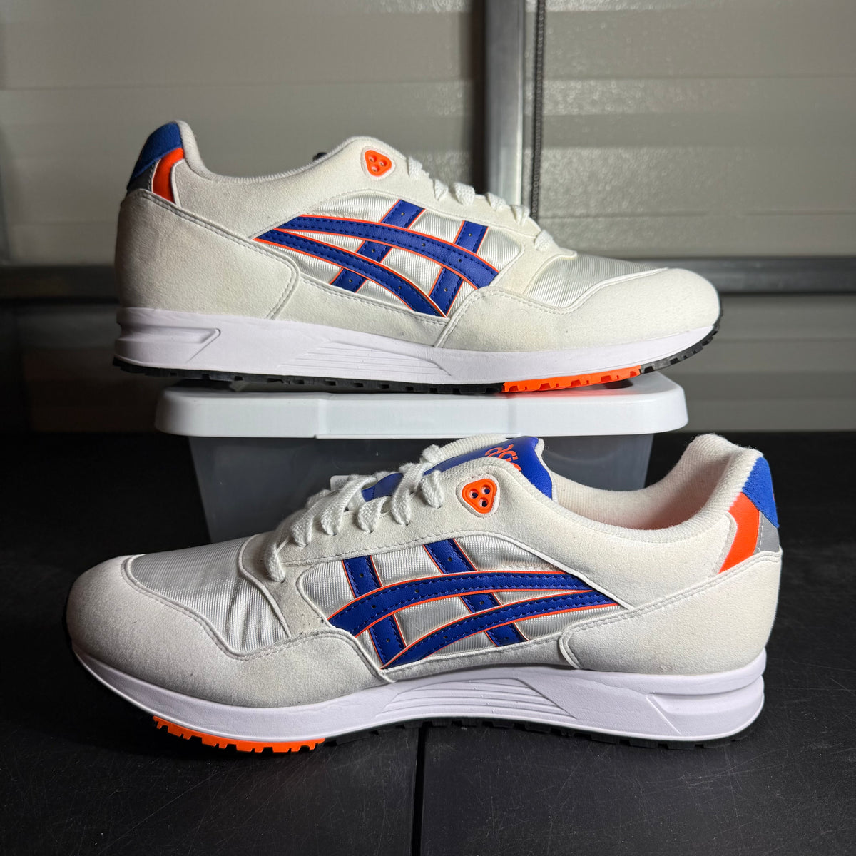 Size 12 - ASICS Gel Saga White Blue