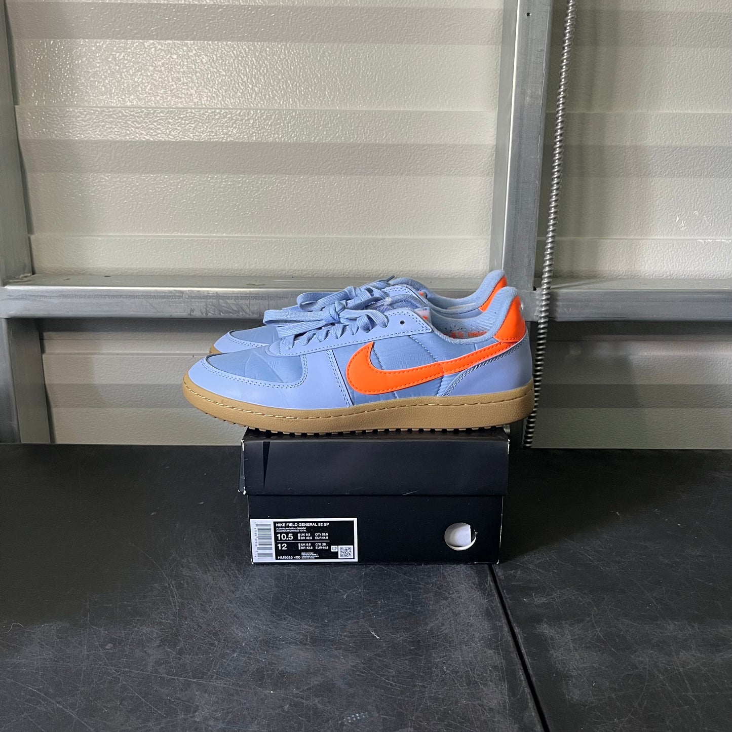 Size 10.5 - Nike Field General Aluminum Total Orange