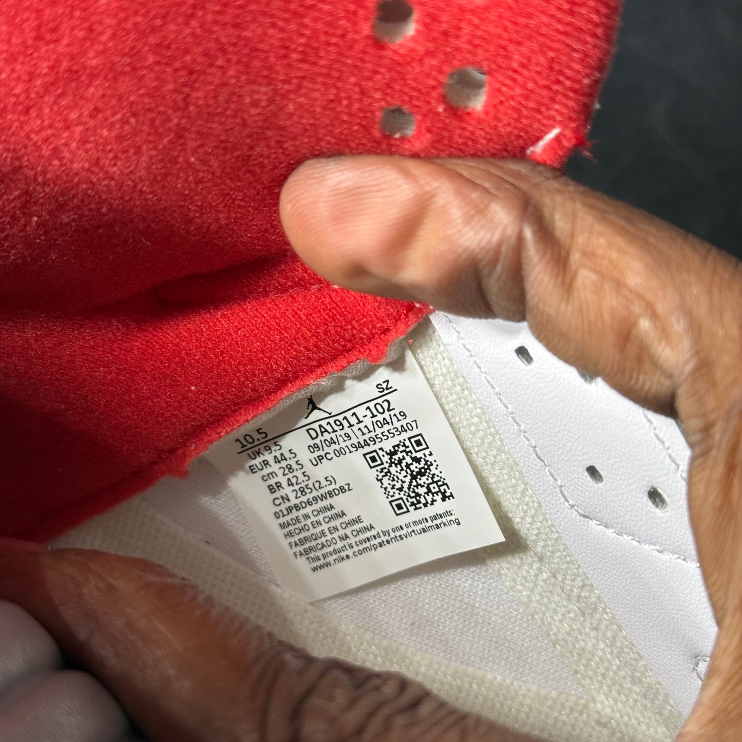 Size 10.5 - AJ 5 Fire Red