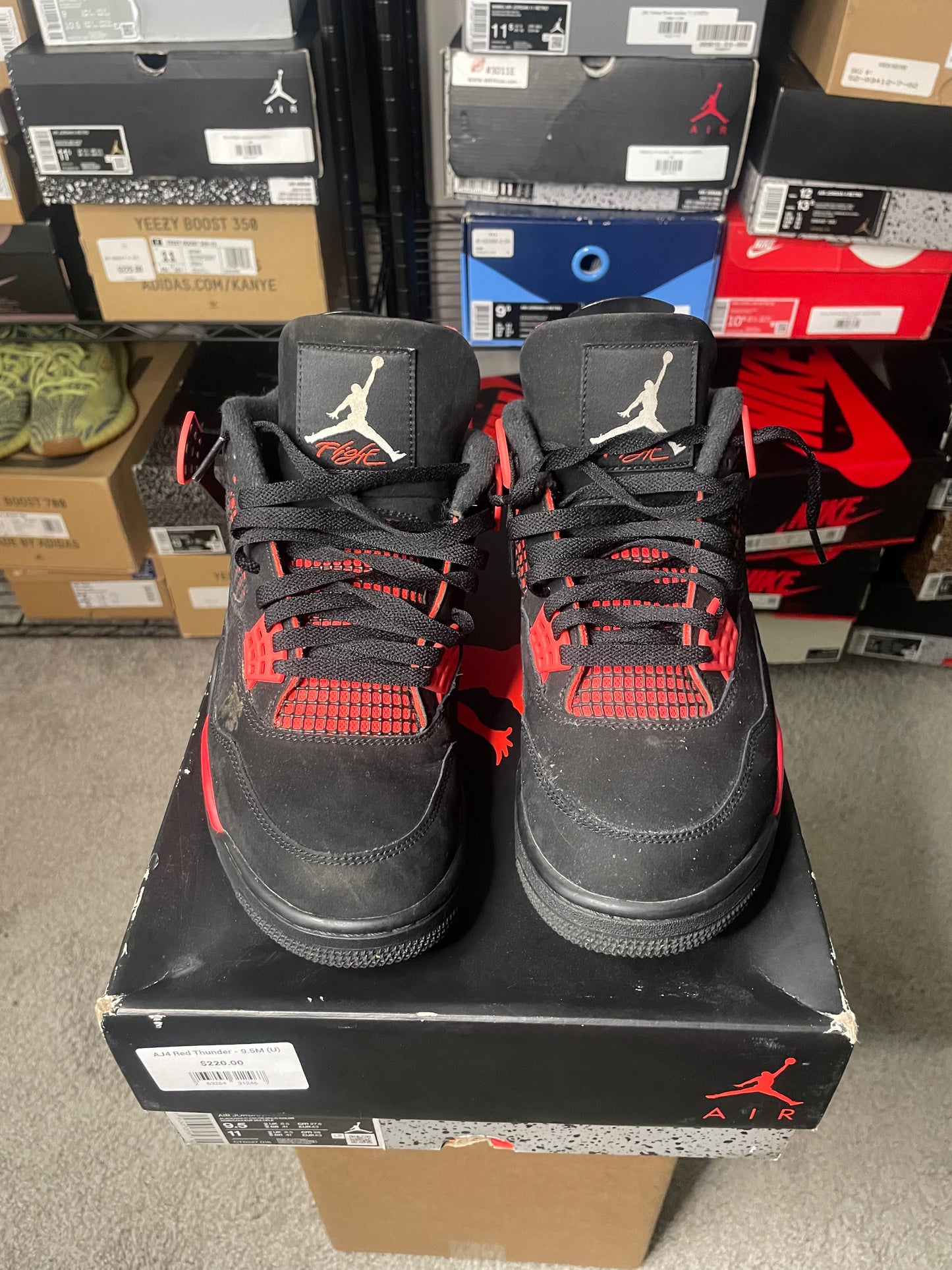 Size 9.5 - Jordan 4 Retro Mid Red Thunder