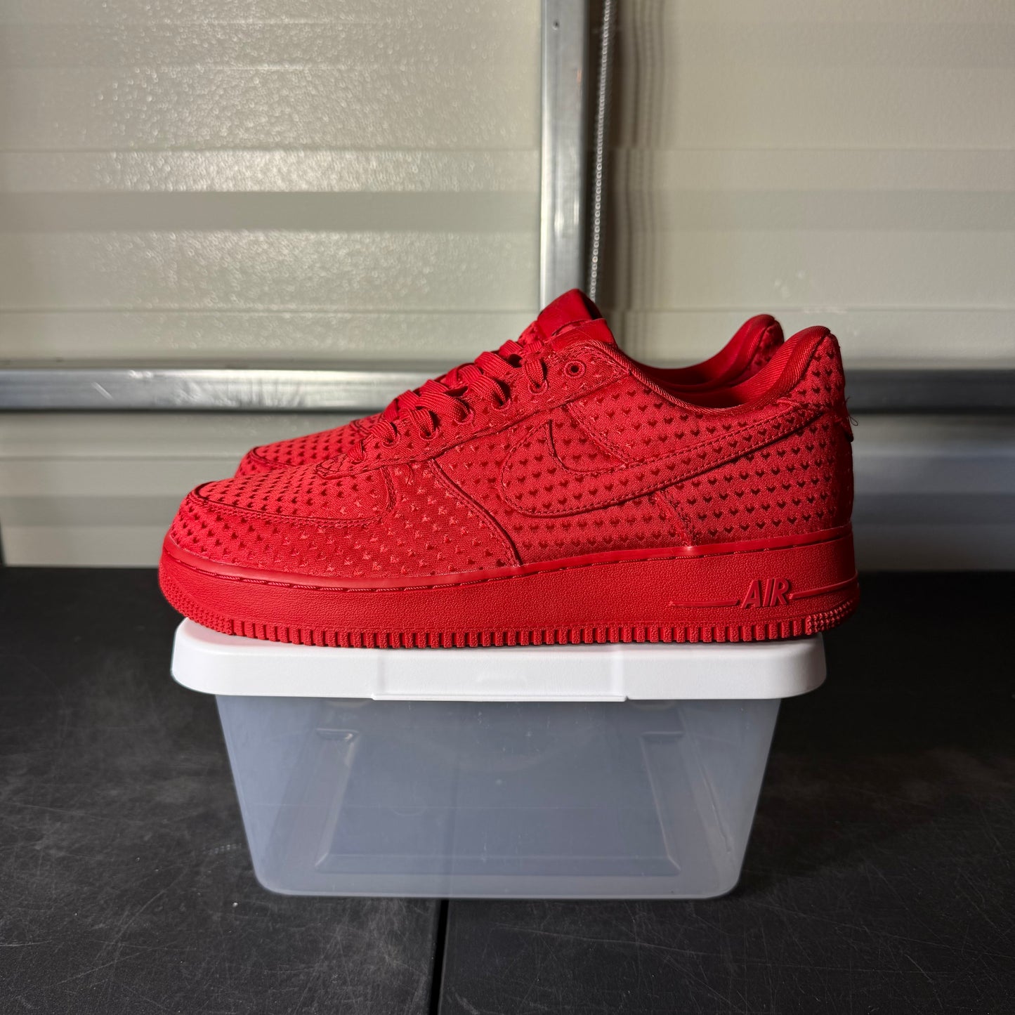 Size 10.5 - AF 1 Valentine’s Day Red