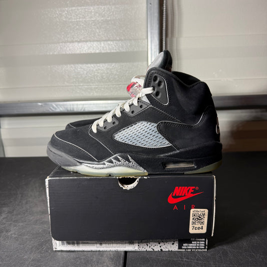 Size 8 - AJ 5 Black Metallic Reimagined