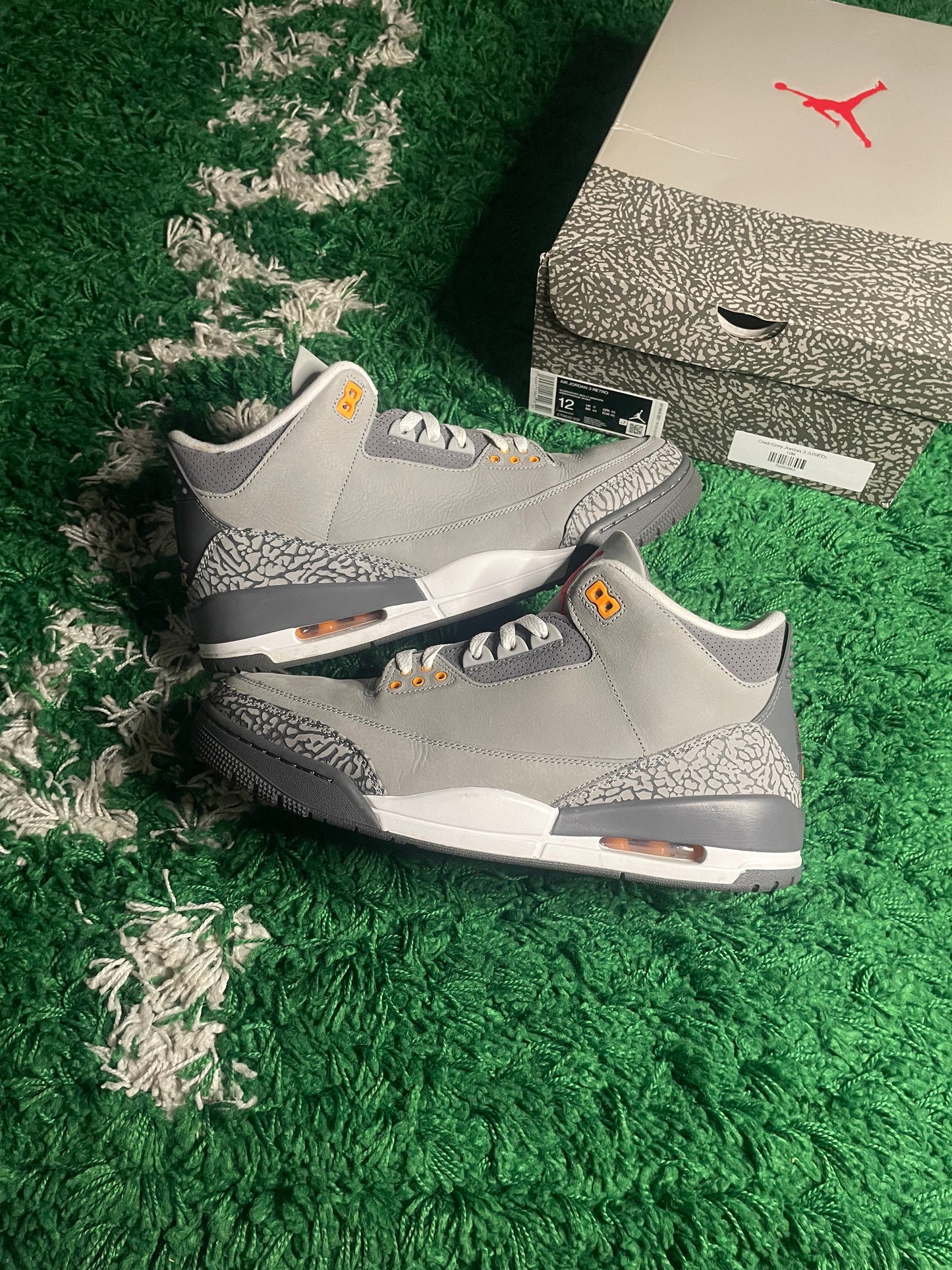 Size 12 - Jordan 3 Retro Mid Cool Grey