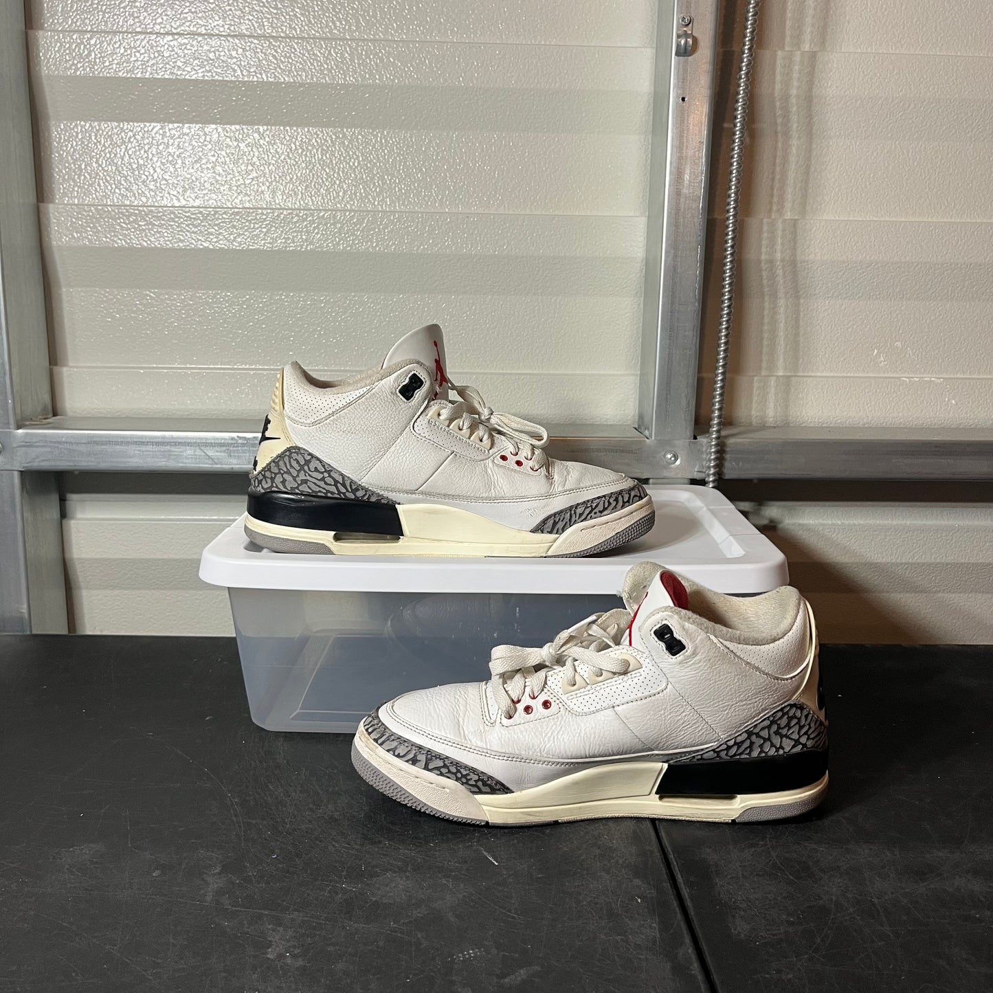 Size 10 - AJ 3 Retro White Cement Reimagined