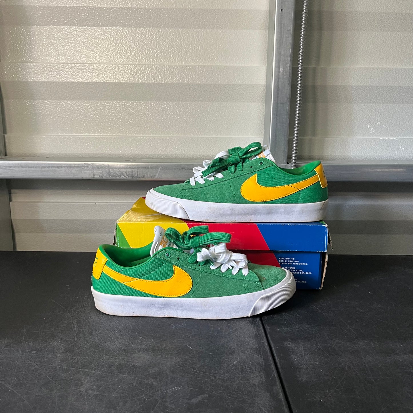 Size 10.5 - Nike Blazer Low Lucky Green University Gold