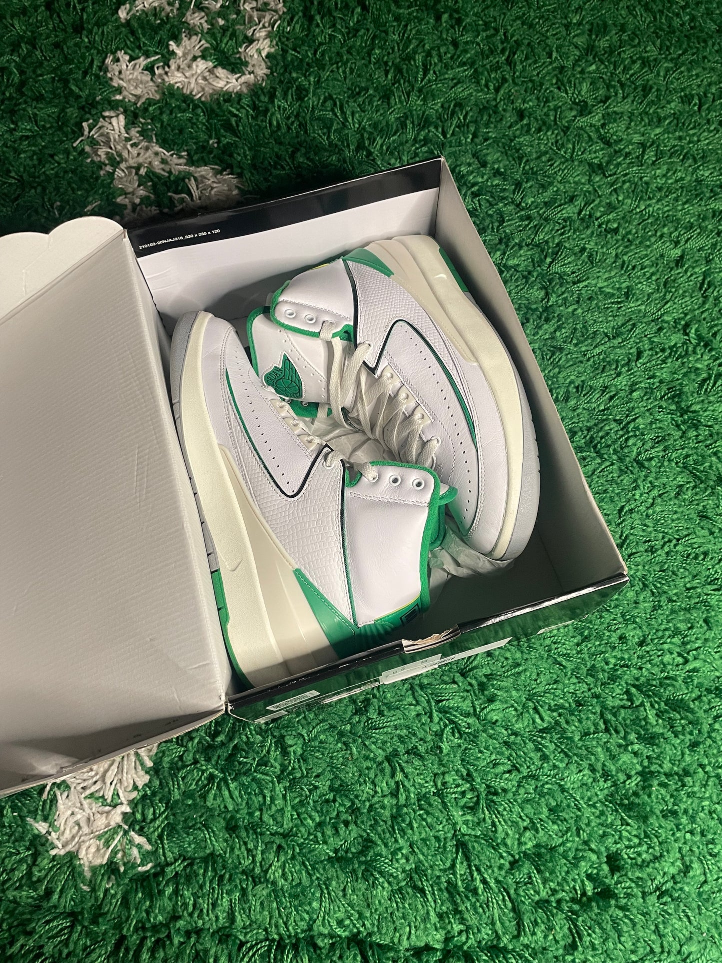 Size 7.5 - Jordan 2 Retro Lucky Green