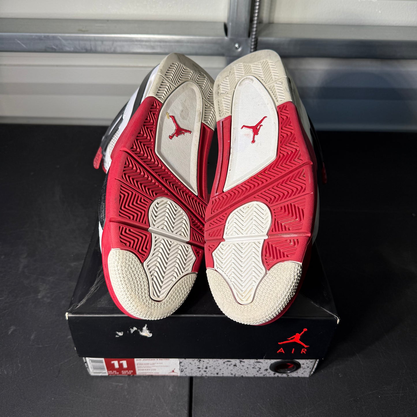 Size 11 - AJ 4 Fire Red 2012 Release