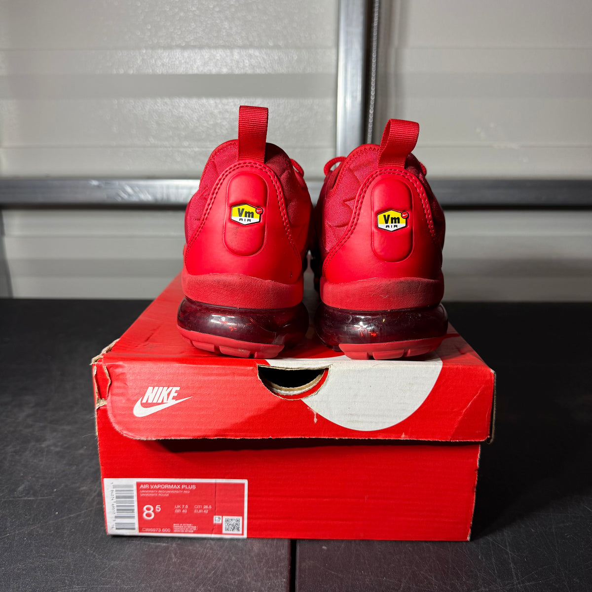 Size 8.5 - VaporMax Plus Triple Red