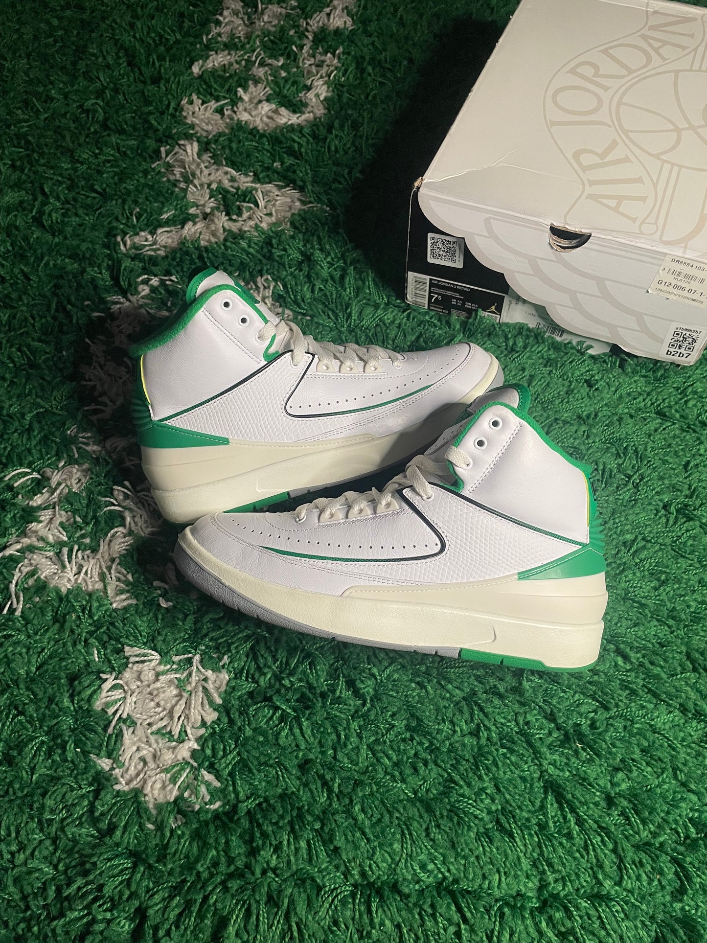 Size 7.5 - Jordan 2 Retro Lucky Green